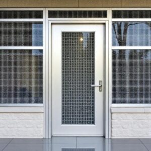 Aluminium Hinged Mesh Door