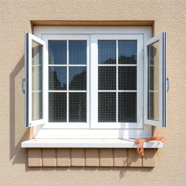 Aluminium Hinged Mesh Window - Image 4